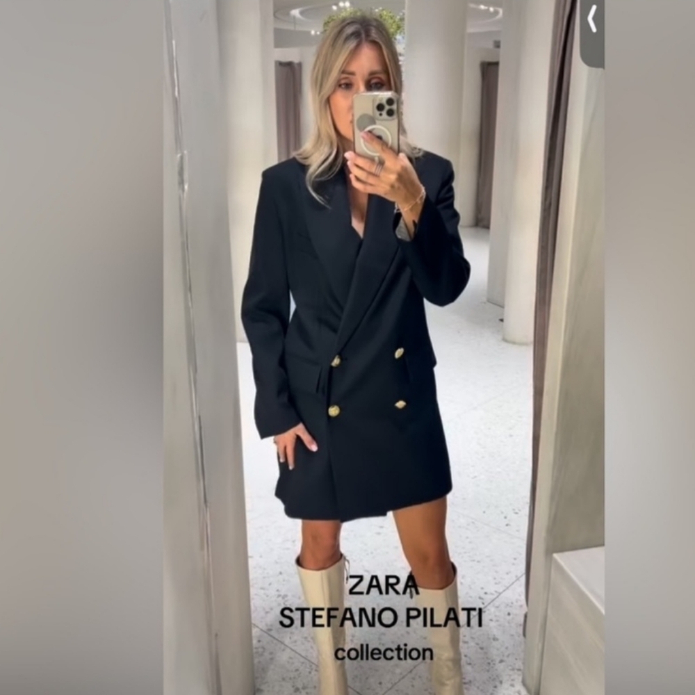 Zara Stefano Pilati 100% Wool Frank Coat - Picture 2 of 4